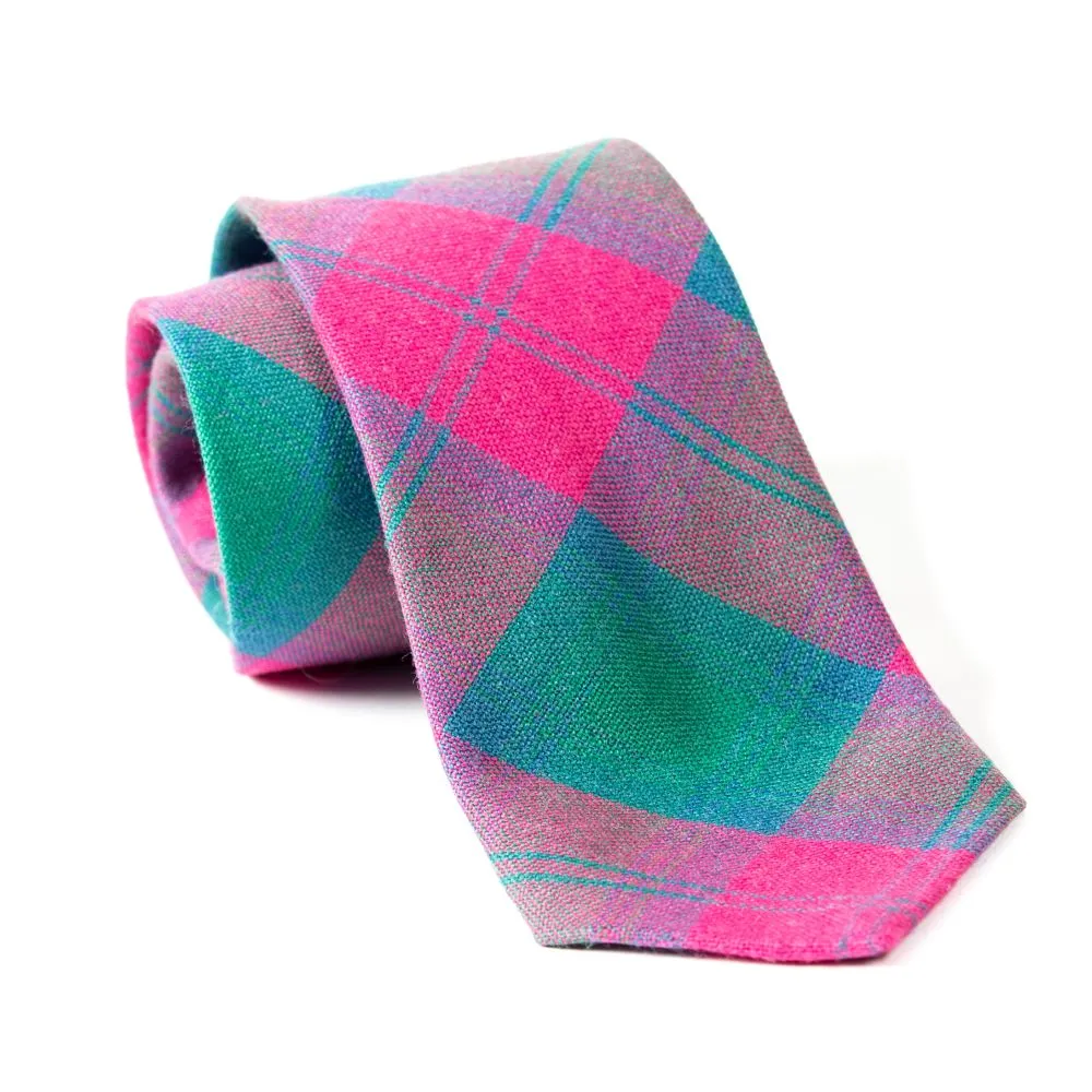 100% Wool Tartan Neck Tie - Lindsay Ancient