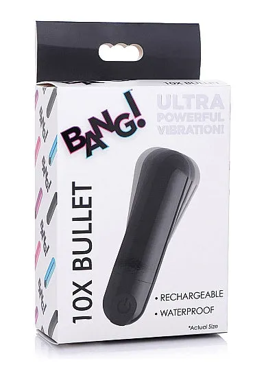 10X Vibrating Metallic Bullet - Black