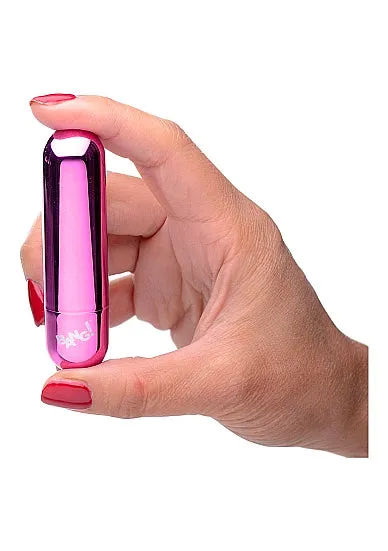 10X Vibrating Metallic Bullet - Pink