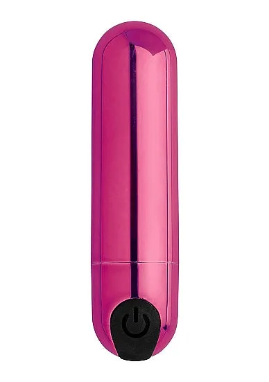 10X Vibrating Metallic Bullet - Pink