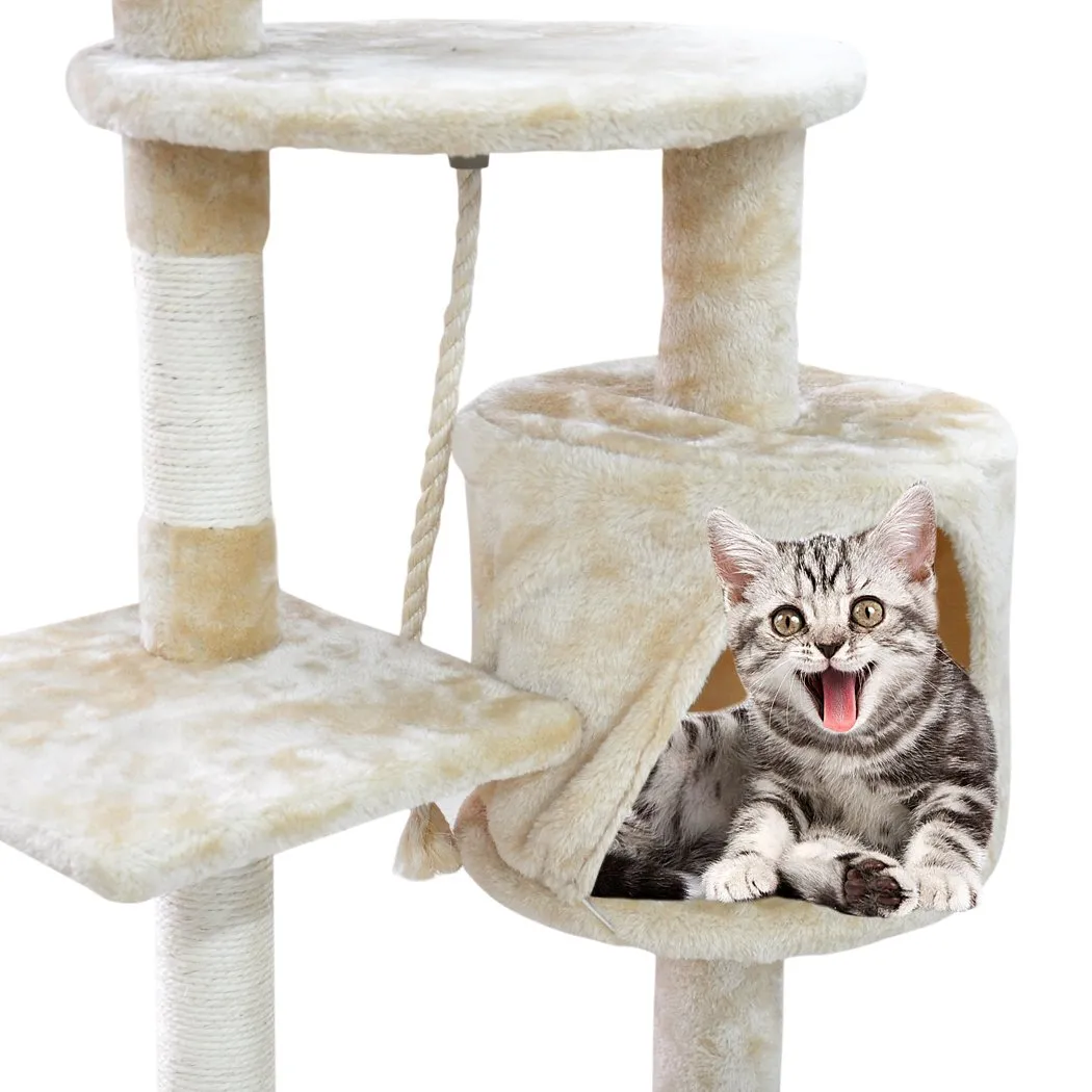 1.1M Cat Scratching Post Tree-Cream