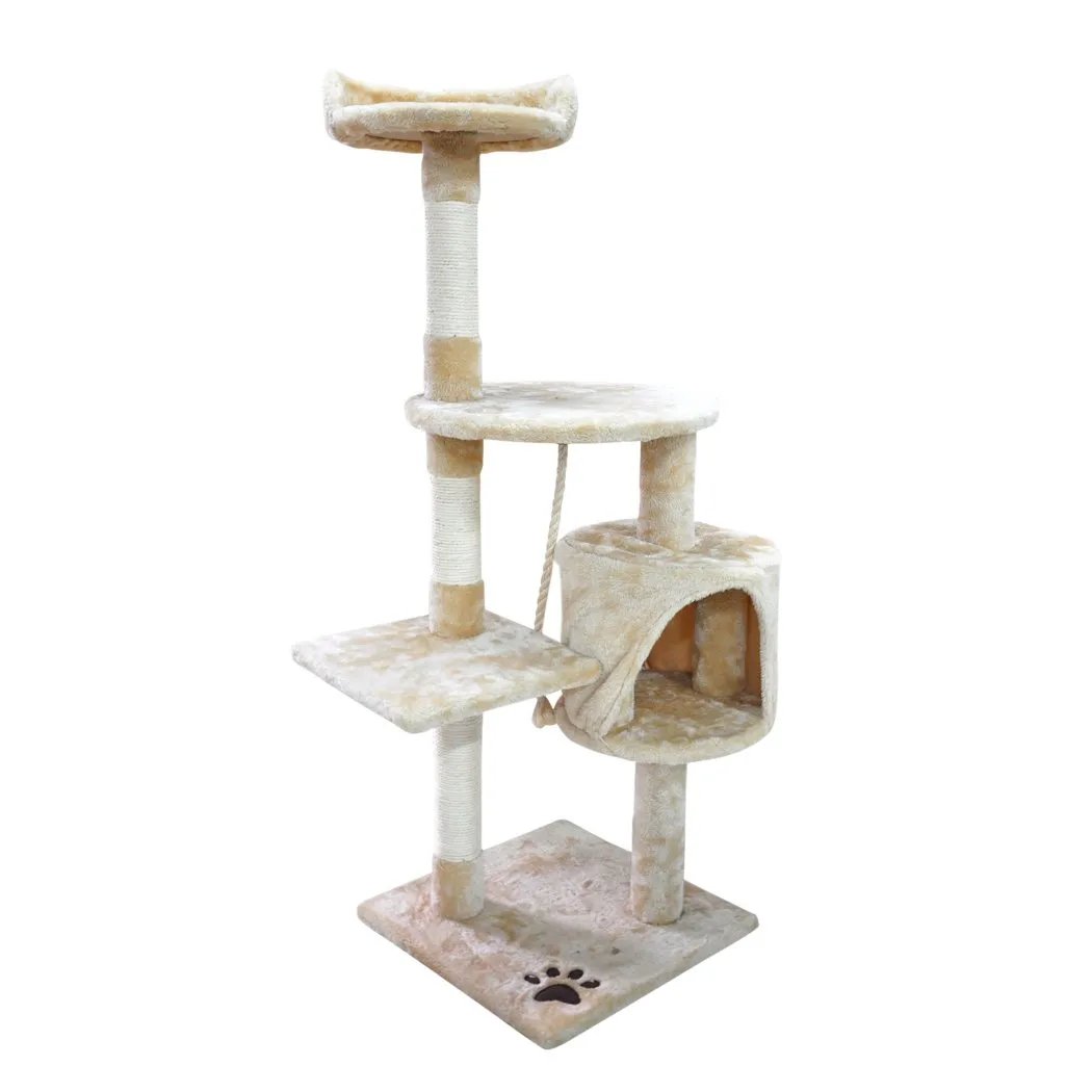 1.1M Cat Scratching Post Tree-Cream