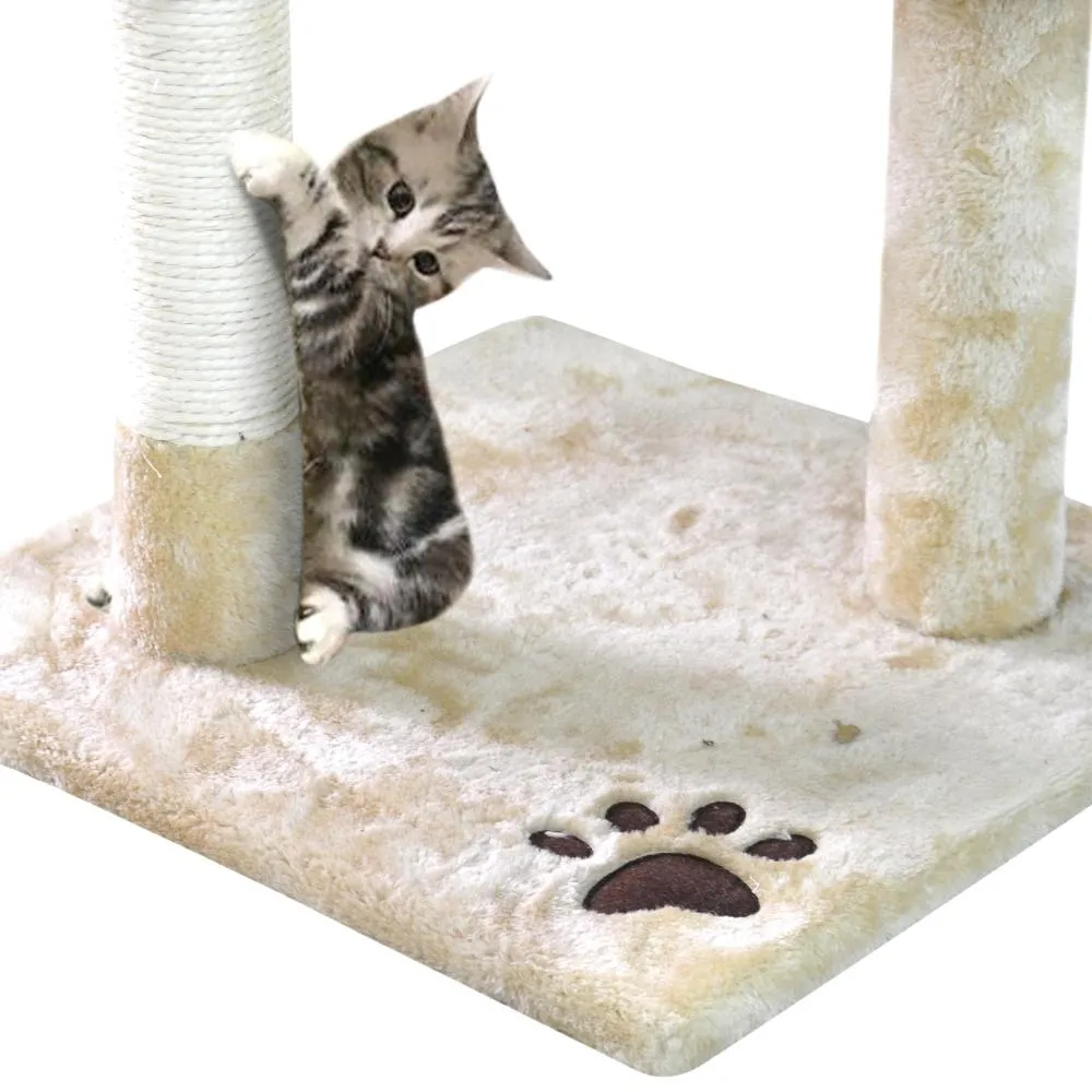 1.1M Cat Scratching Post Tree-Cream