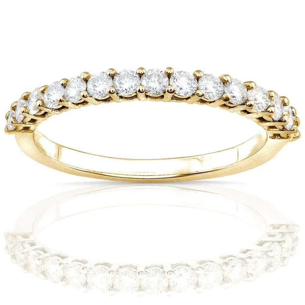 1/2ct TDW Semi-Eternity Diamond Band