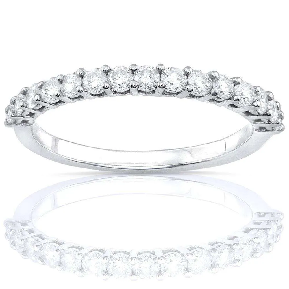 1/2ct TDW Semi-Eternity Diamond Band