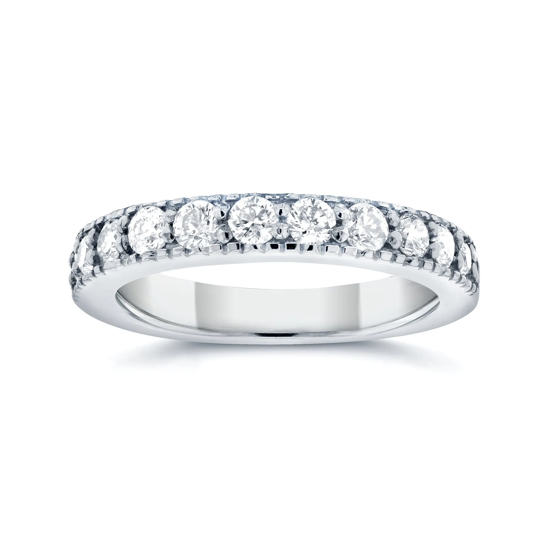 1/2ct.tw Milgrain Pave Diamond Band