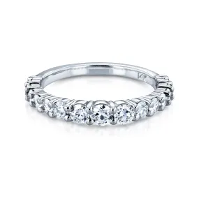 3/4 Carat TDW Graduated Diamond Wedding Band in 14k White Gold