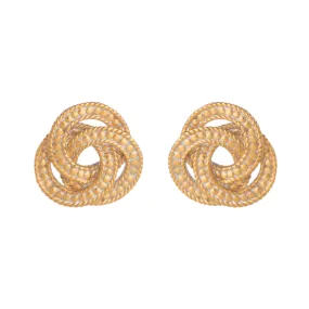 Anna Beck Gold Woven Stud Earrings