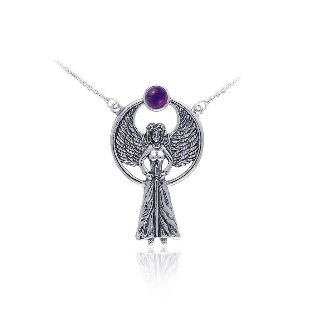 Avenging Angel Silver Necklace TNC010