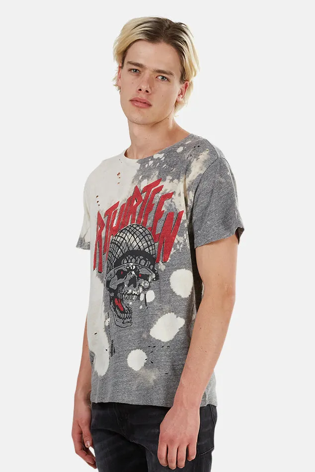 Battle Punk Boy Tee Grey/Bleached