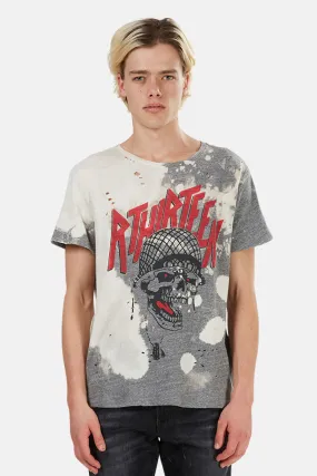 Battle Punk Boy Tee Grey/Bleached