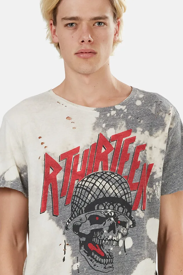 Battle Punk Boy Tee Grey/Bleached