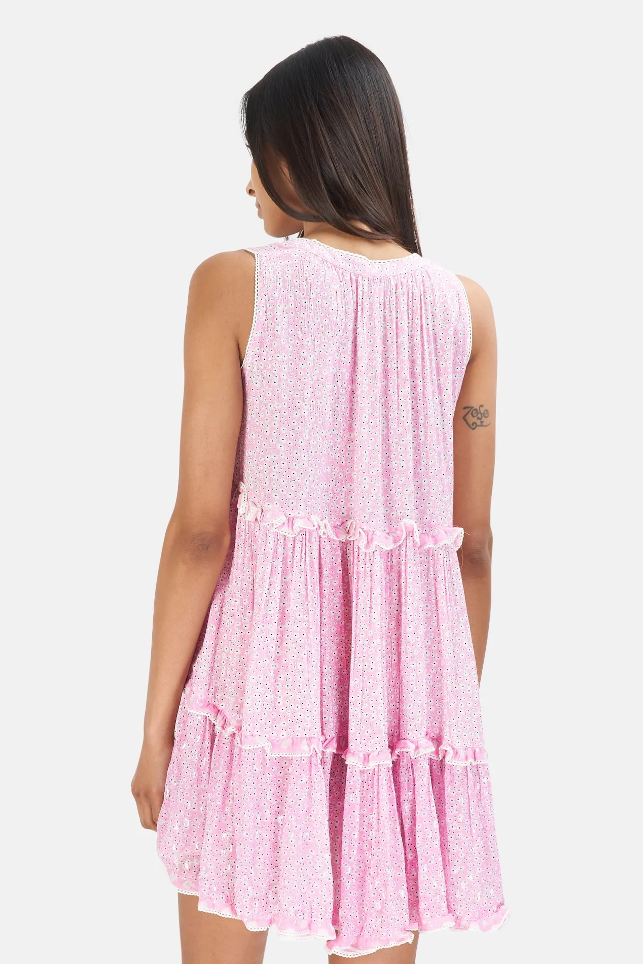 Beliza Flowers Dress Pink