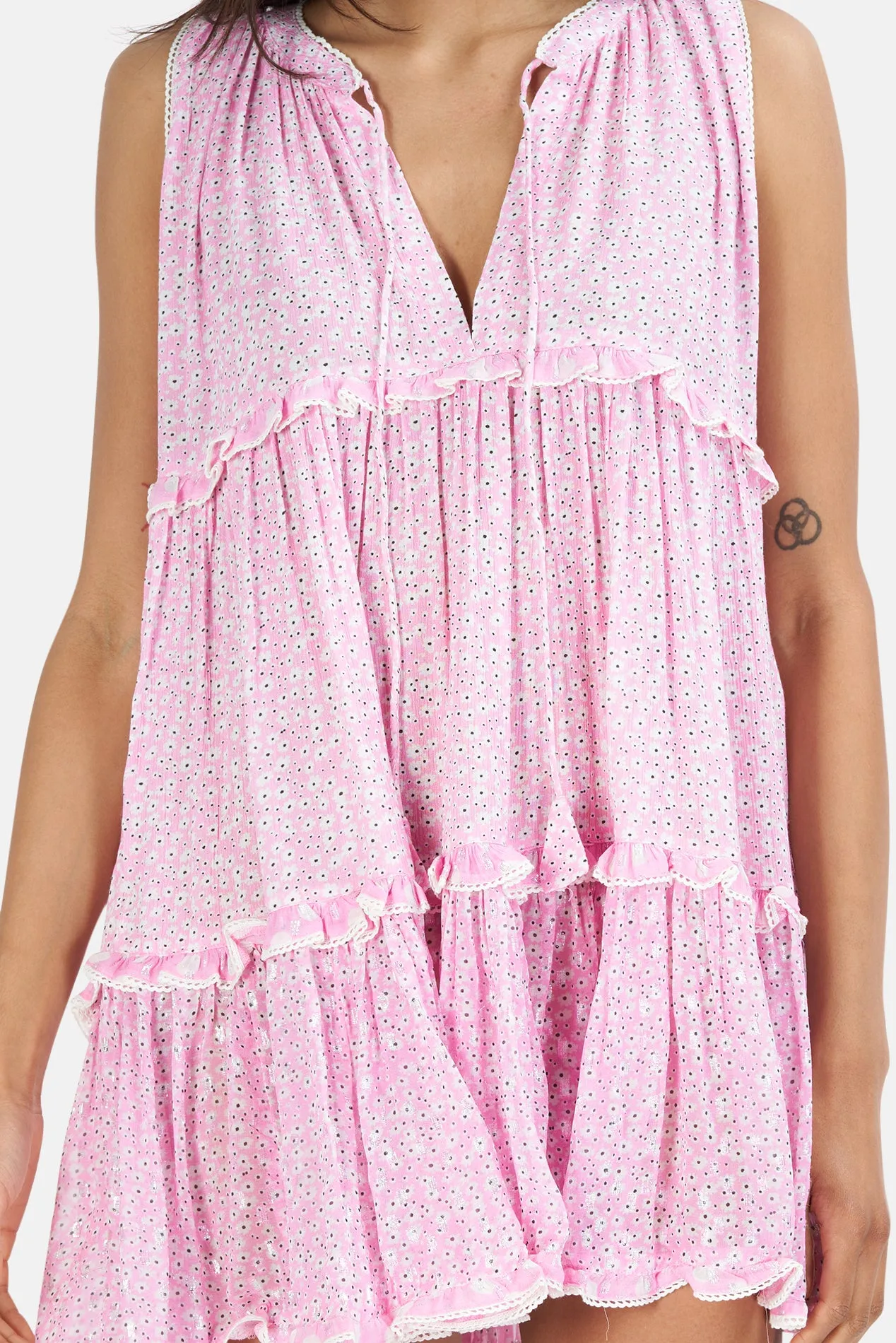 Beliza Flowers Dress Pink