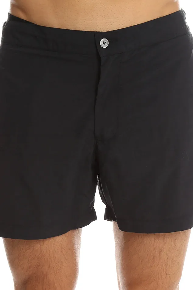 Black Officine Generale Roman Swim Short