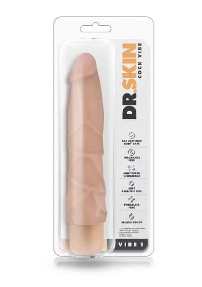 Blush Dr. Skin 9" Cock Vibe #1