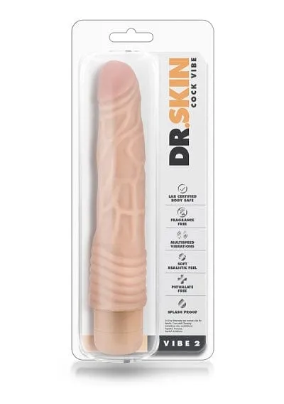 Blush Dr. Skin 9" Cock Vibe #2 Beige