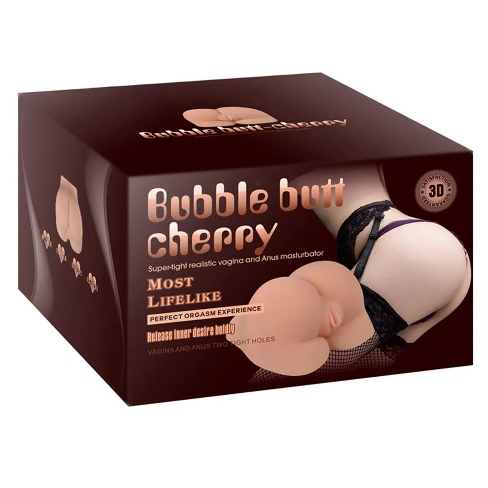 Bubble Butt Cherry Doggy-Style Vaginal & Anal Masturbator