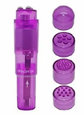 (bulk) Cloud 9 Novelties Mini Massager Pocket Rocket W/ 4 Attachments