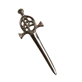 Celtic Loop and Knot Kilt Pin - Antique Finish