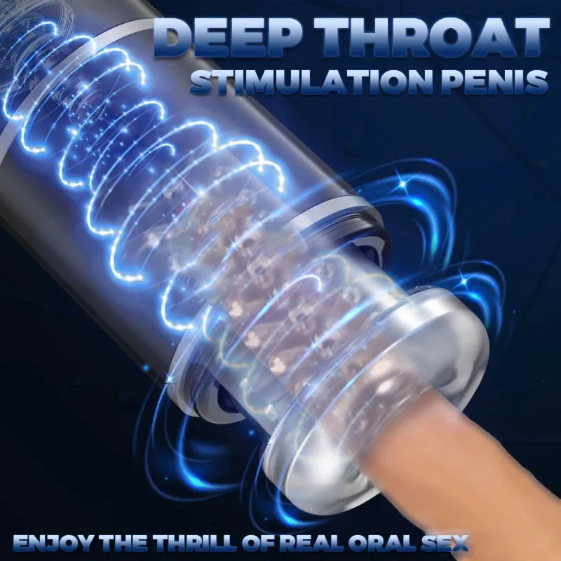 Chainsaw 7 Thrusting Rotation Male Masturbator with Suction Base