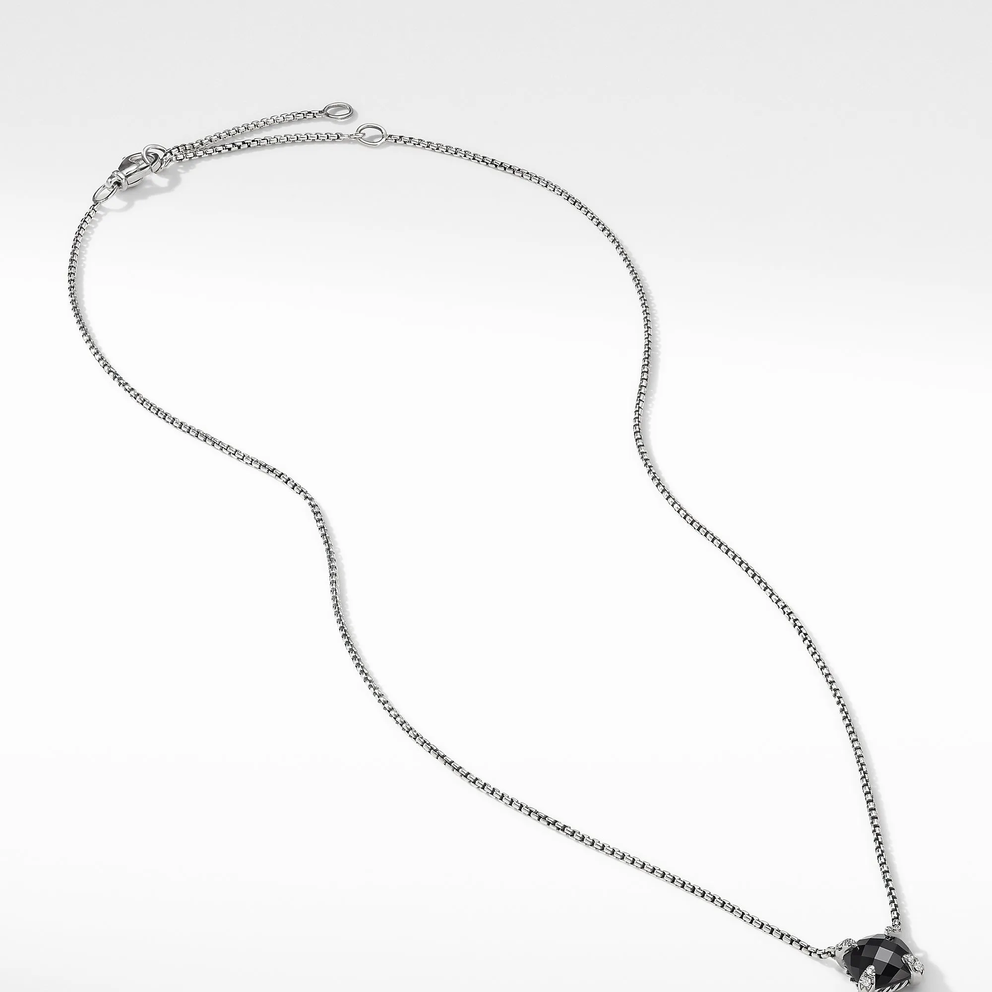 Châtelaine® Pendant Necklace with Black Onyx and Diamonds