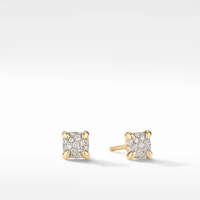 Châtelaine® Stud Earrings with Diamonds in 18K Yellow Gold