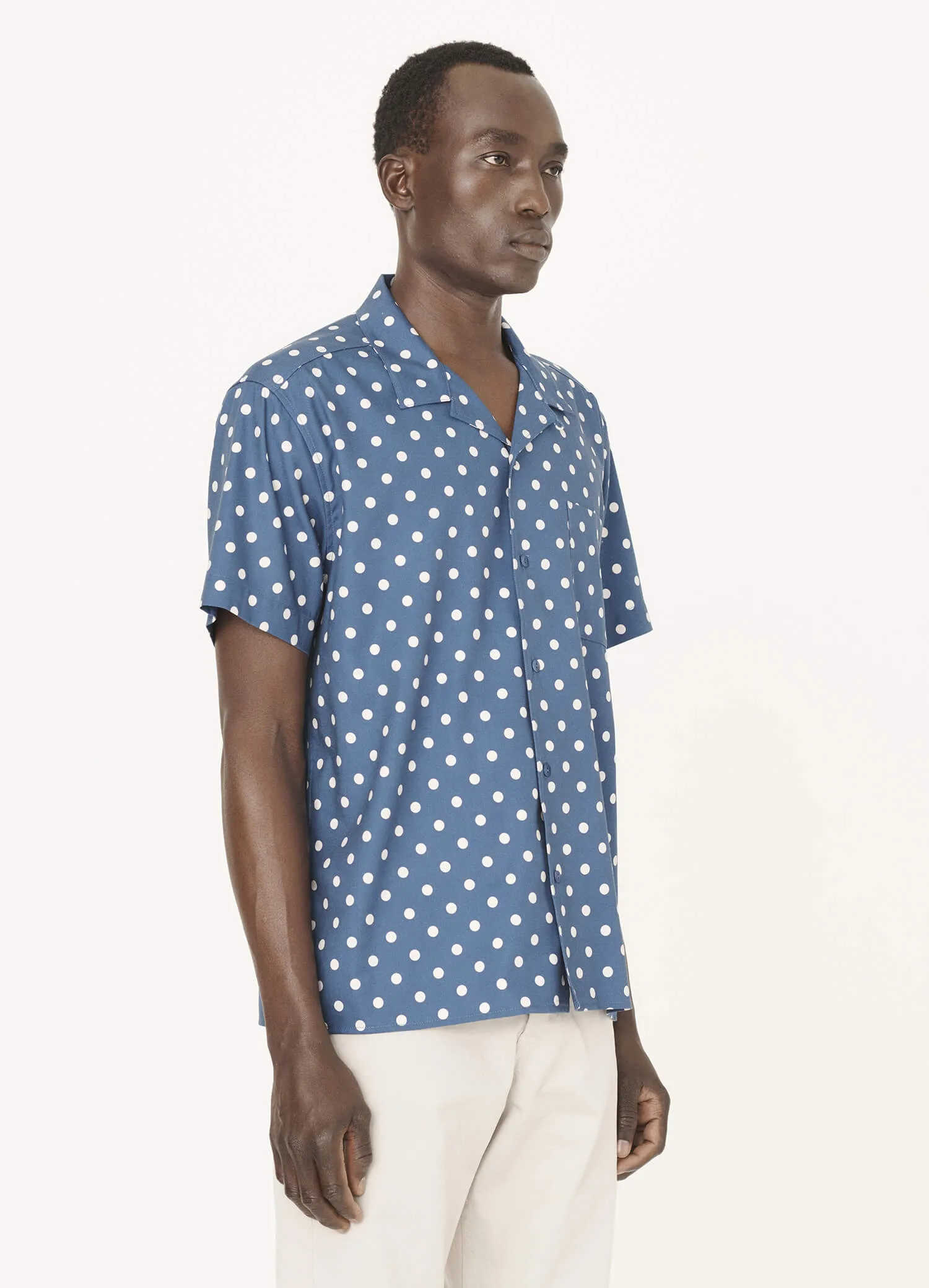 Curtis Cotton Dot Print Shirt