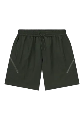 Curved Zip Track Shorts