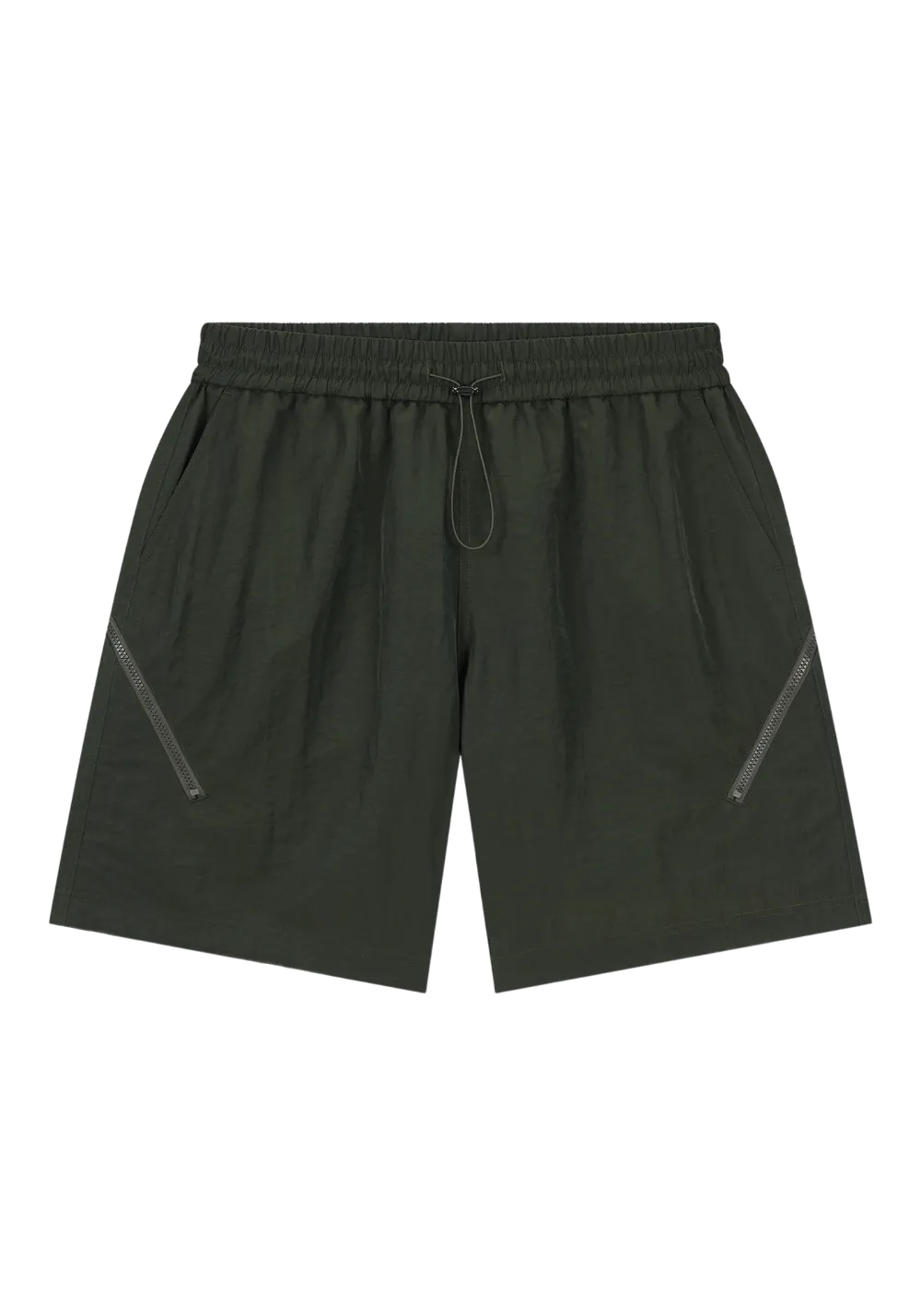 Curved Zip Track Shorts