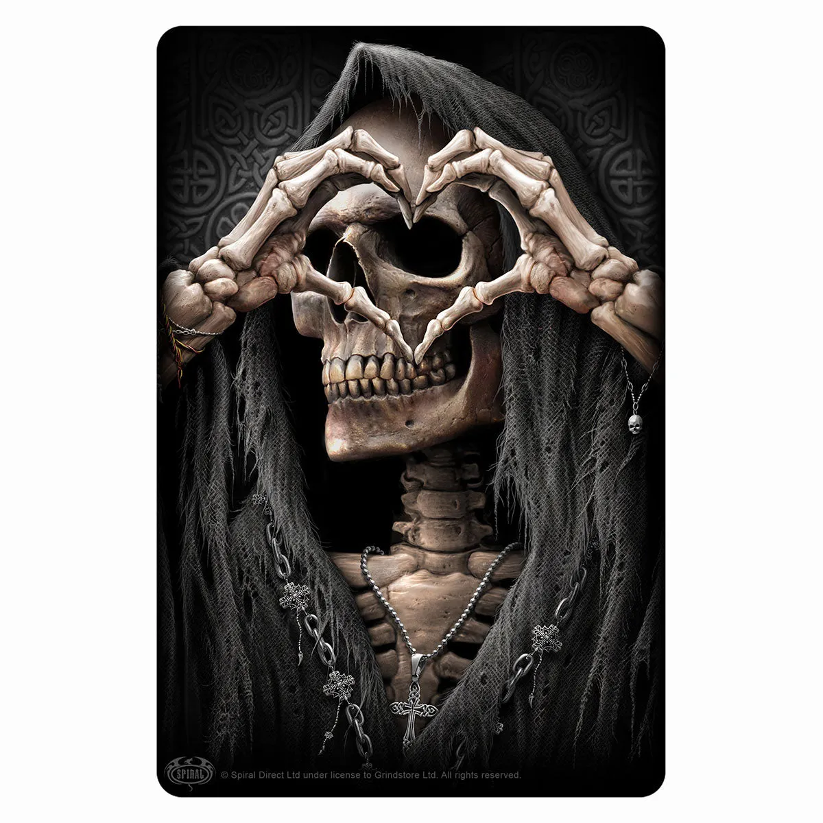 DARK LOVE - Greet Tin Metal Cards