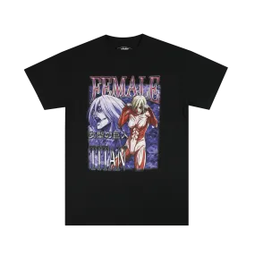 Female Titan Fight Icon Black Tee