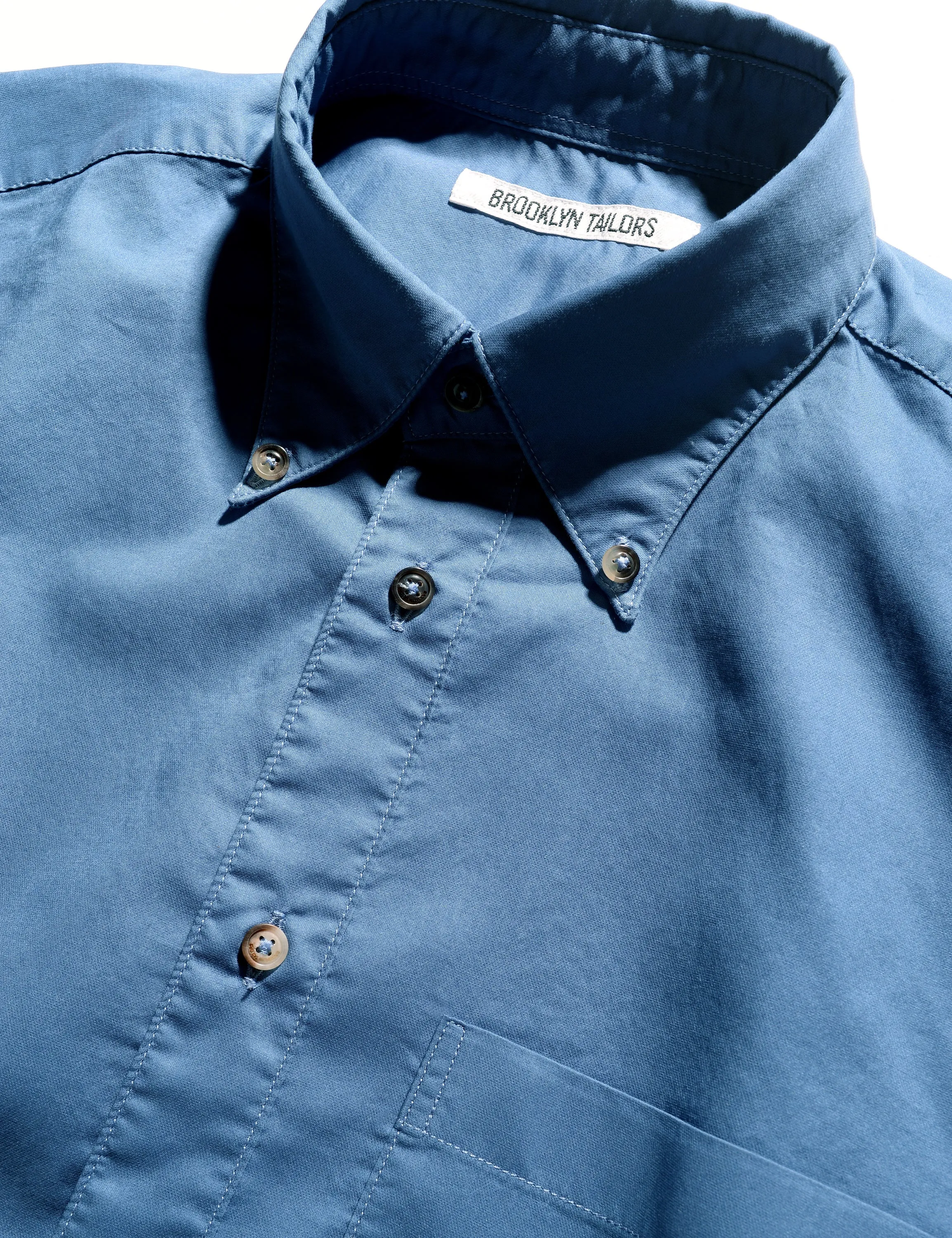 FINAL SALE: BKT14 Relaxed Shirt in Smooth Pima Cotton - Delft Blue