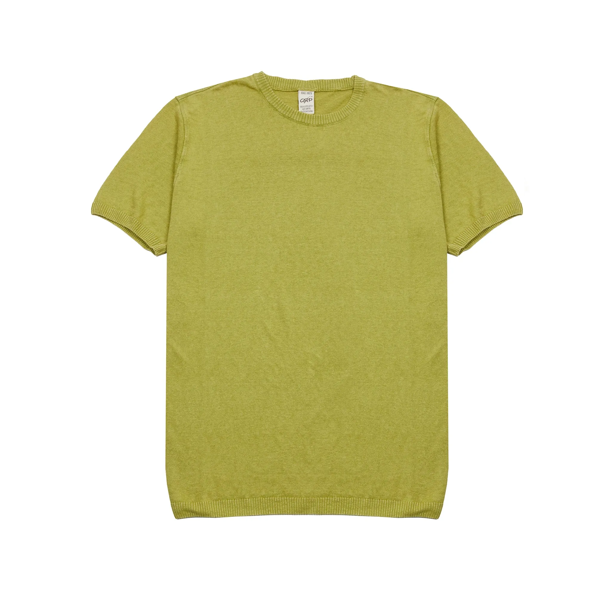 GRP Short Sleeve Linen T-shirt in Light Green