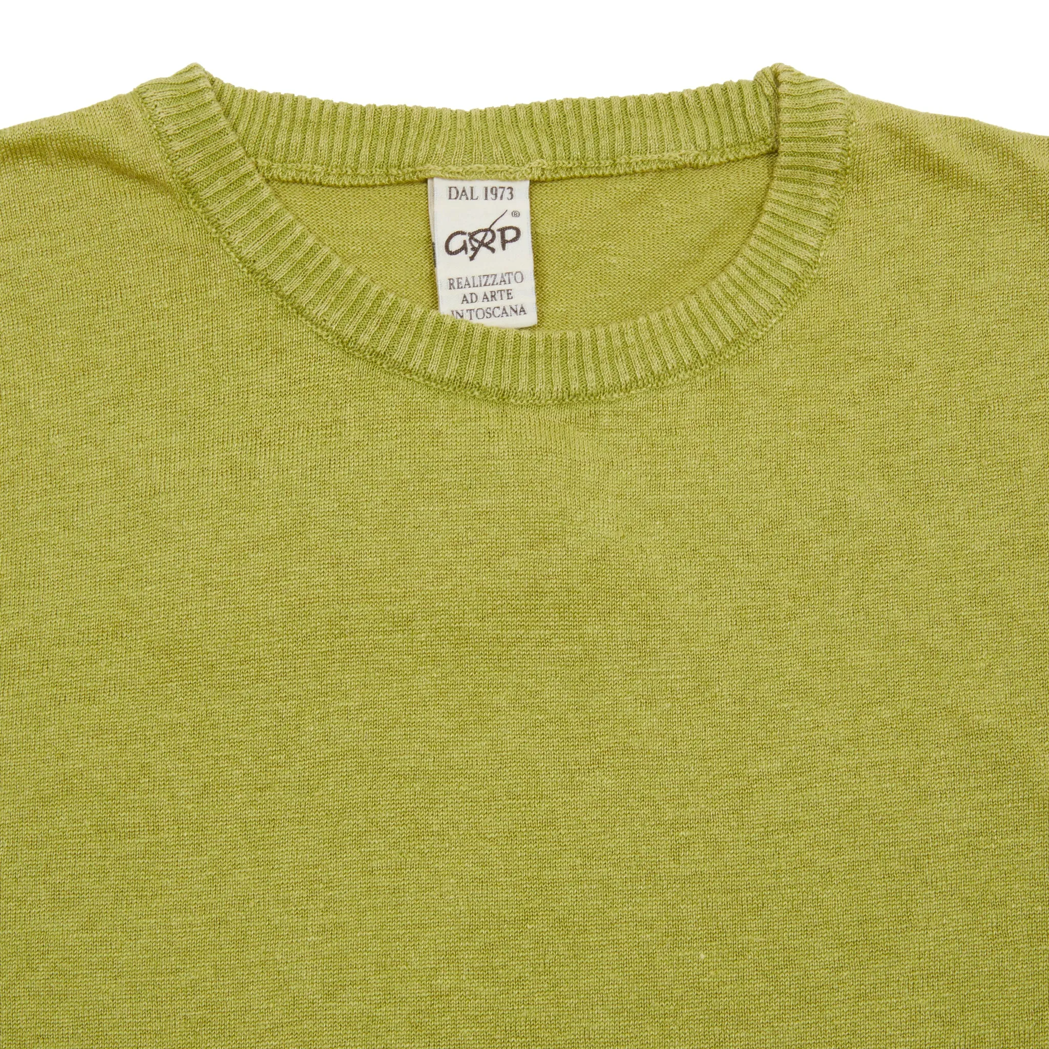 GRP Short Sleeve Linen T-shirt in Light Green