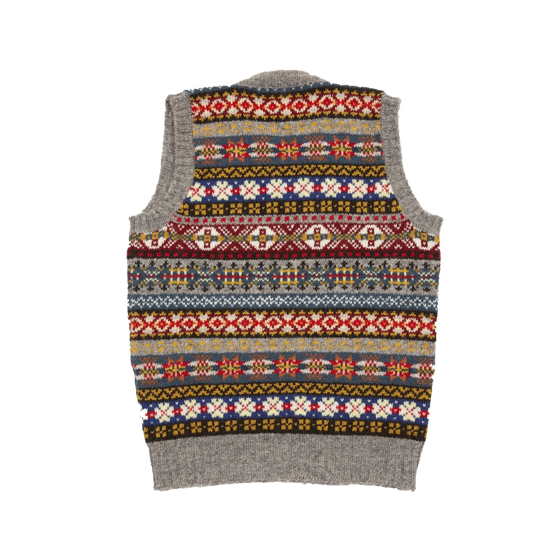 Jamieson's Fair Isle Slipover in Silver