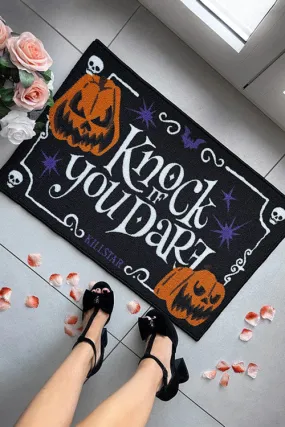 Killstar Knock If You Dare Doormat Halloween Pumpkins