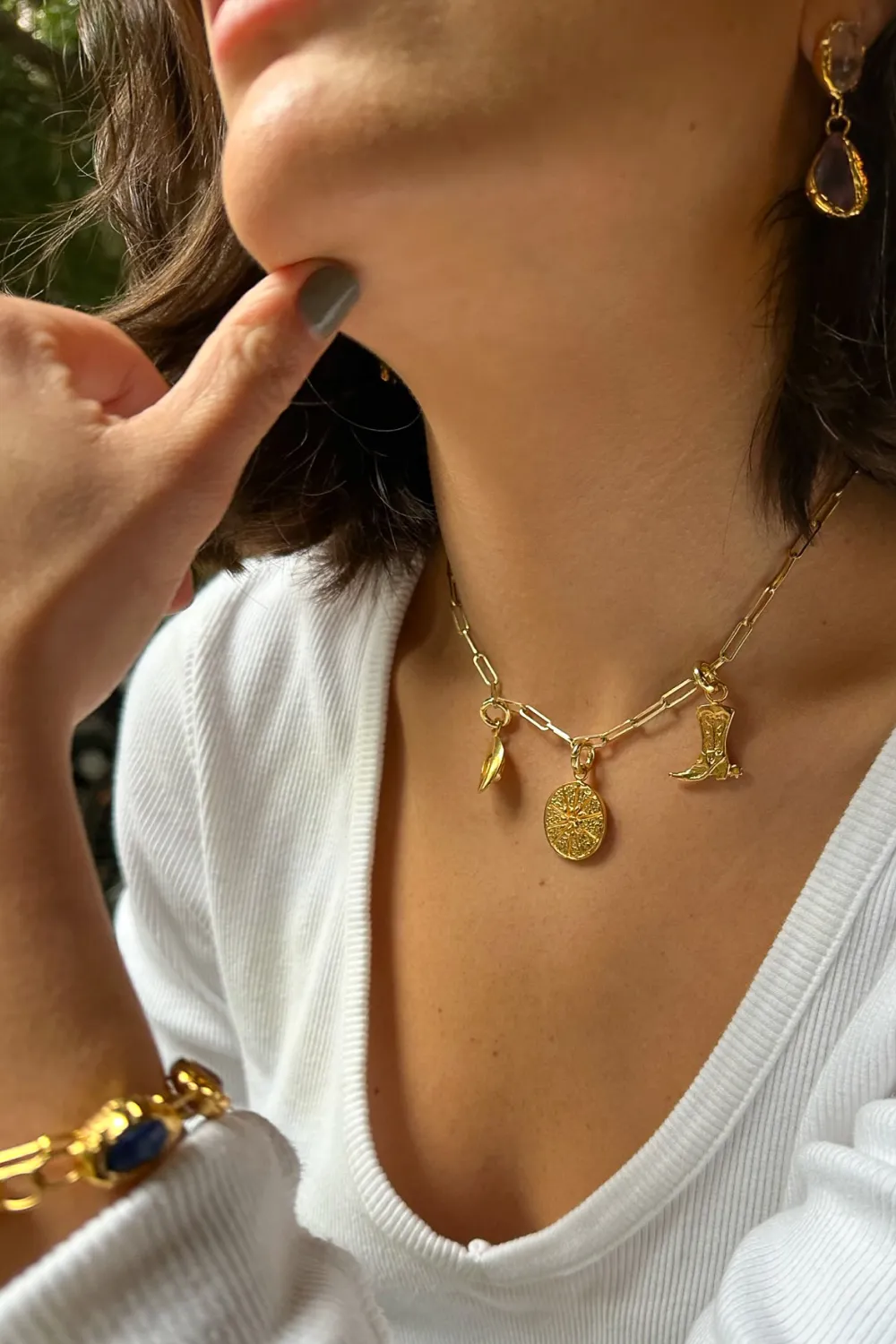 Límon Charm in Gold