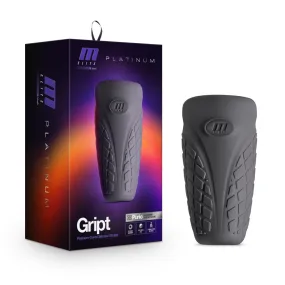 M Elite Platinum By Blush® | Gript Black Masturbator / Stroker