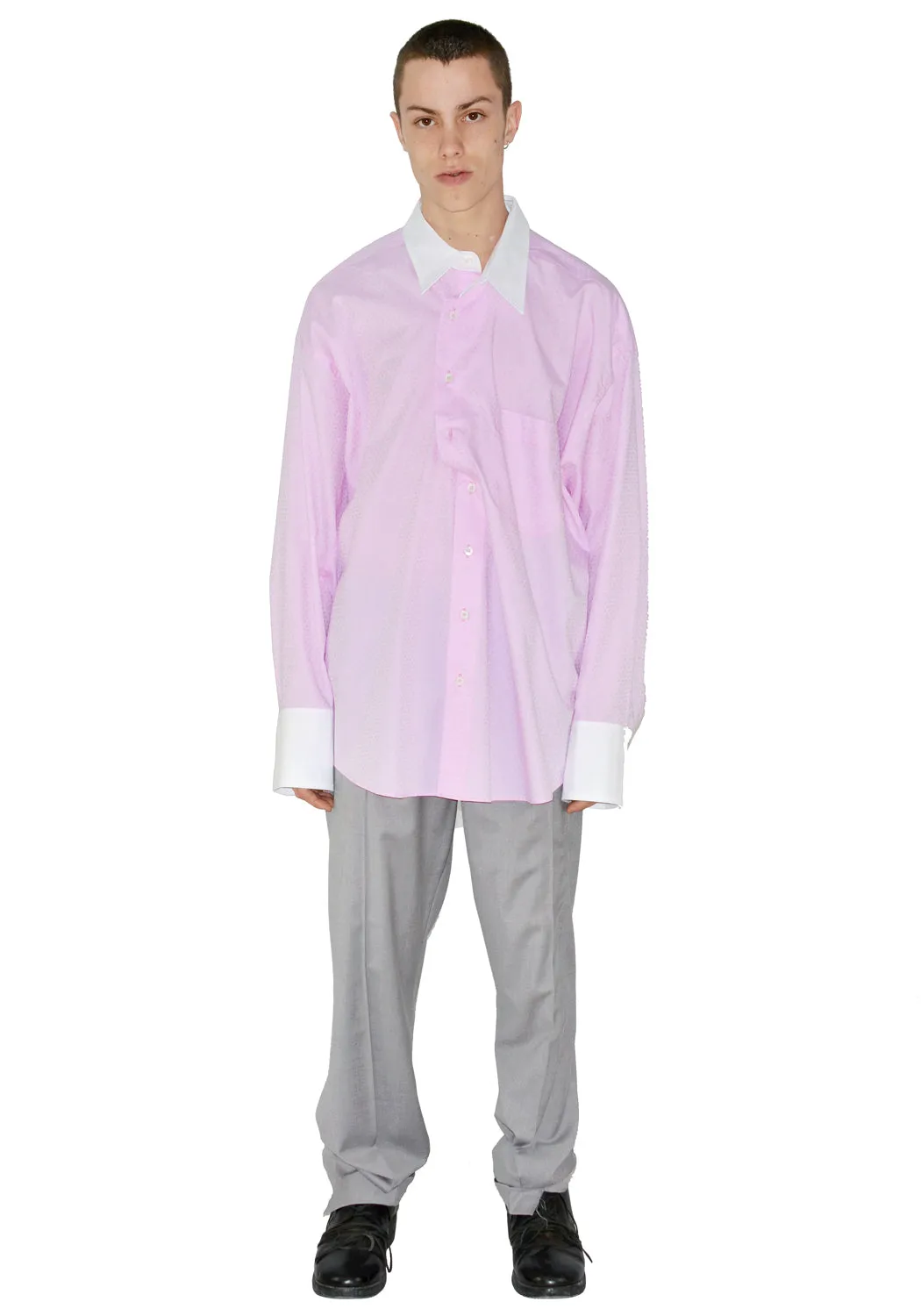 MAGLIANO H28006722 TWISTED SHIRT ITALIAN CERIMONI LIGHT PURPLE