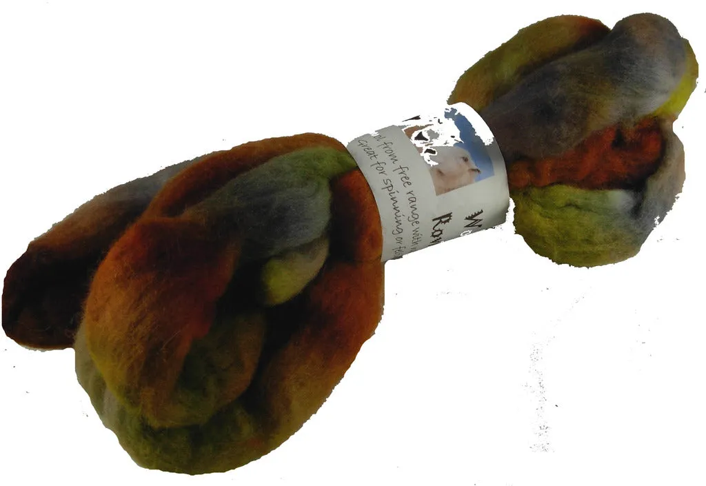 Merino Wool Roving, Woodsy