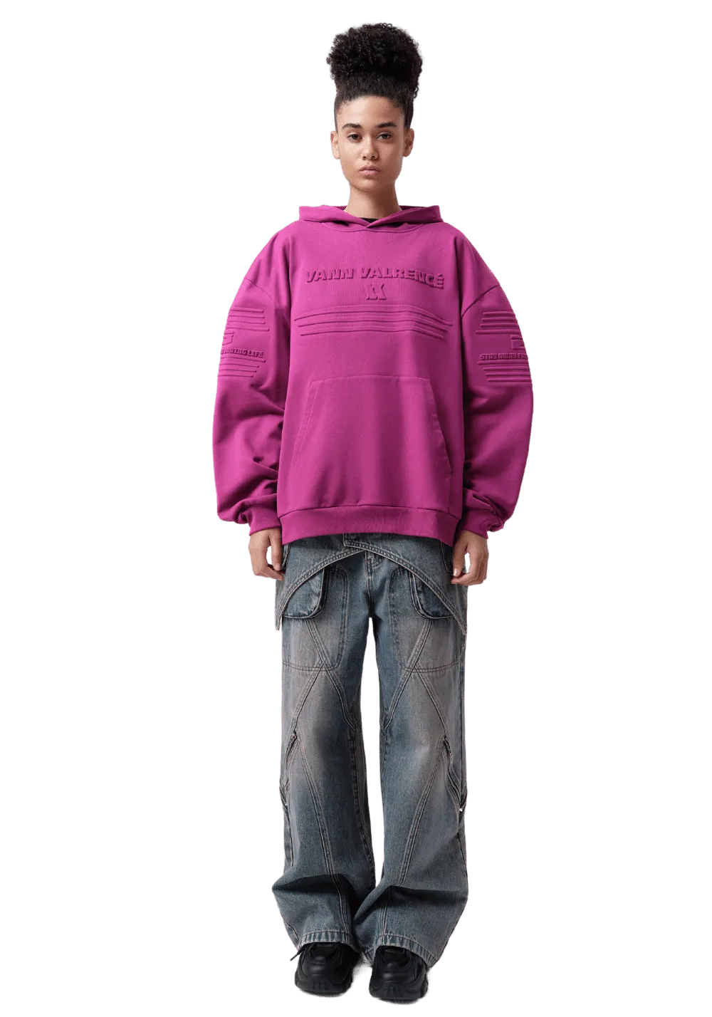 Oversized Wide Shoulder Hoodie