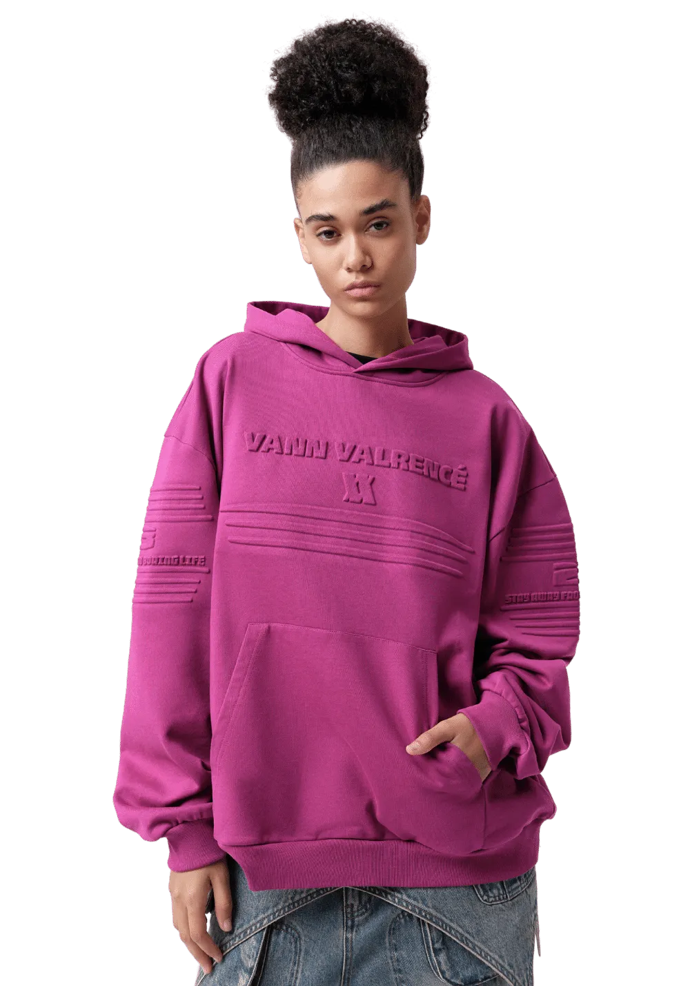 Oversized Wide Shoulder Hoodie