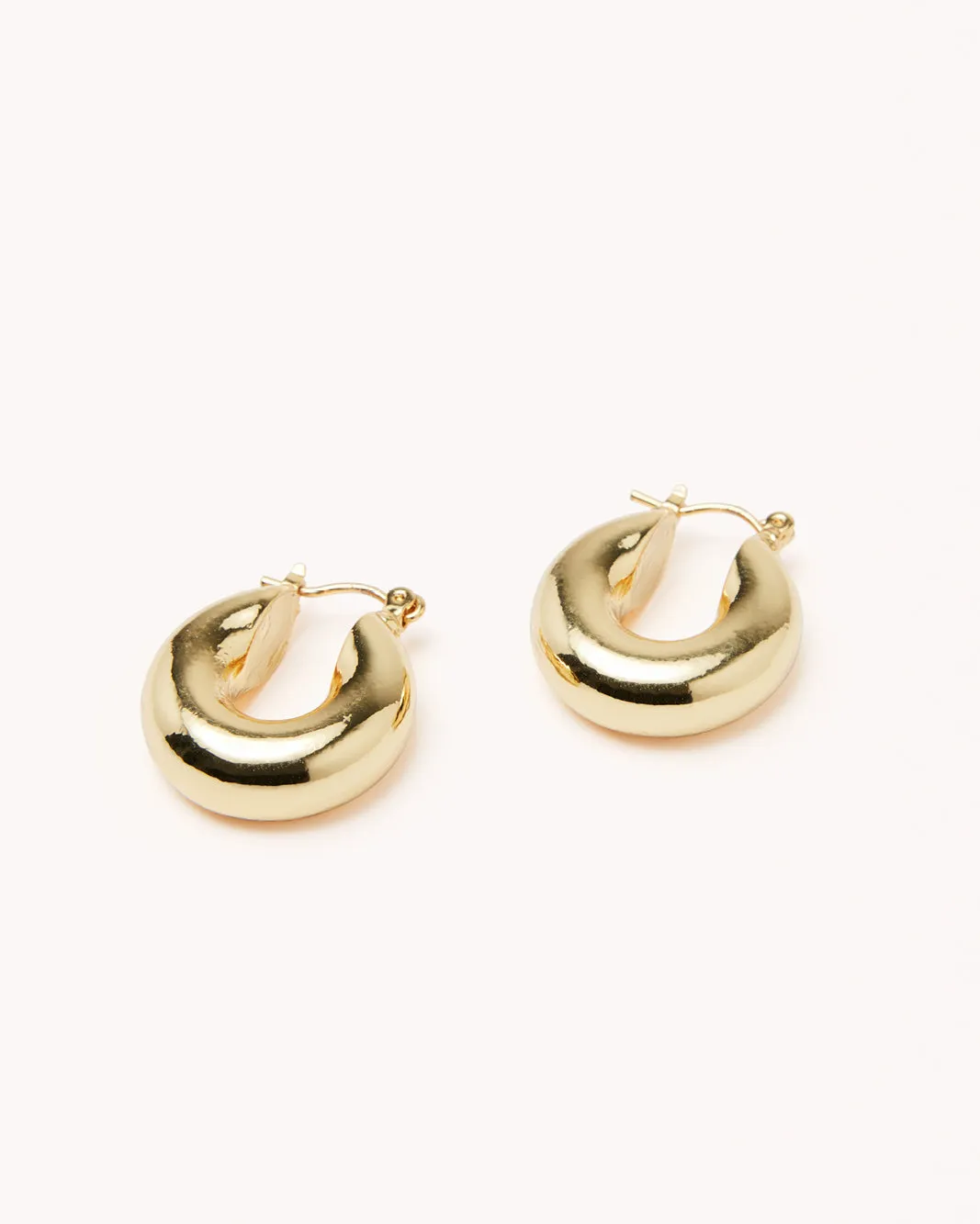 PORTIA HOOP EARRING - GOLD PLATED 18K