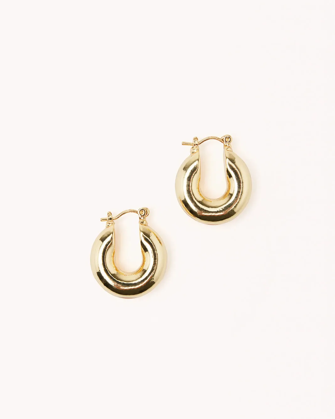 PORTIA HOOP EARRING - GOLD PLATED 18K