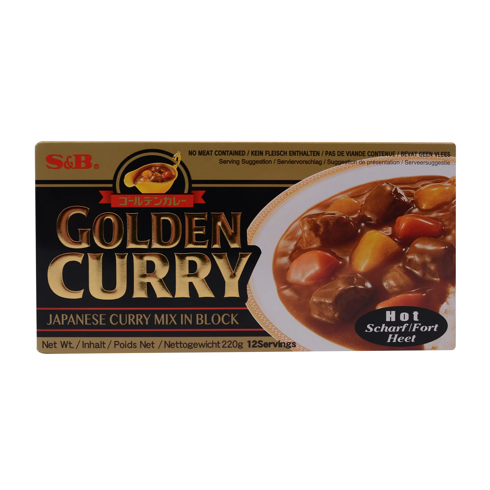 S&B golden Curry Sauce Hot Mix 220g