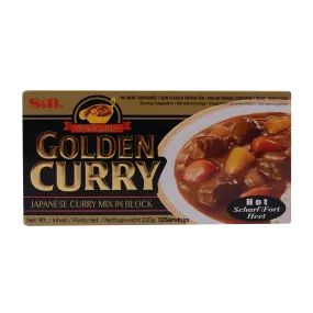 S&B golden Curry Sauce Hot Mix 220g