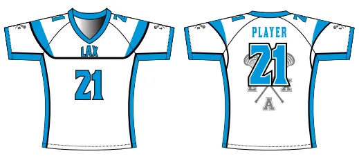 Short Sleeve Lacrosse Jersey Size Samples