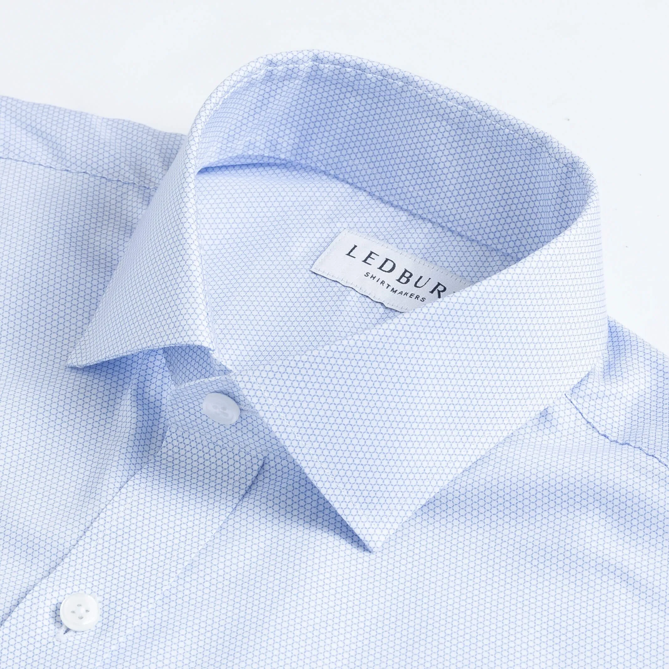 The Light Blue Eston Print Custom Shirt