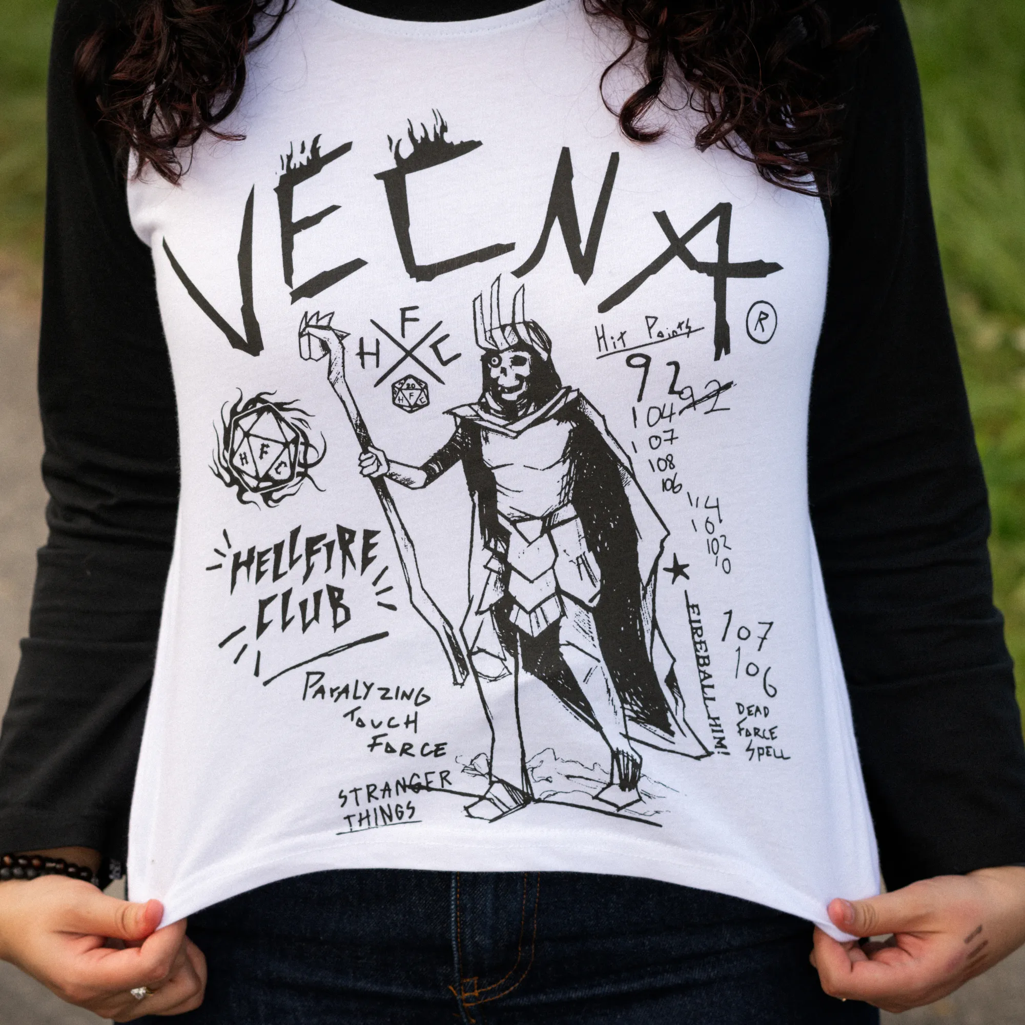 Vecna Crop Raglan T-Shirt